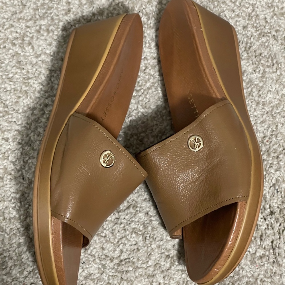 Brown Leather Sandals Carlo Rossetti 9.5